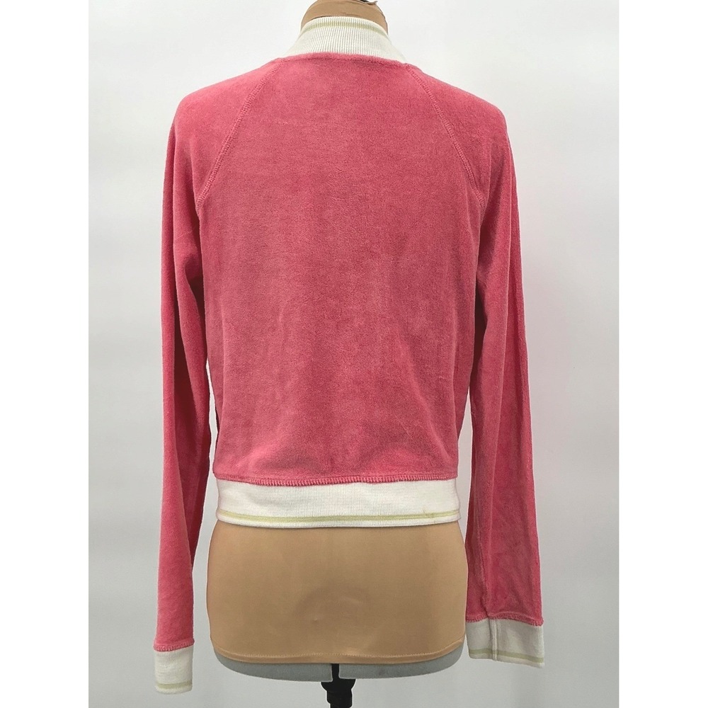 Victoria's Secret Pink Terrycloth Full Zip Y2K Jacket Women's Small - Picture 13 of 14